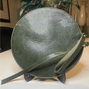 Rem/Reid Moss Green Circle Wristlet